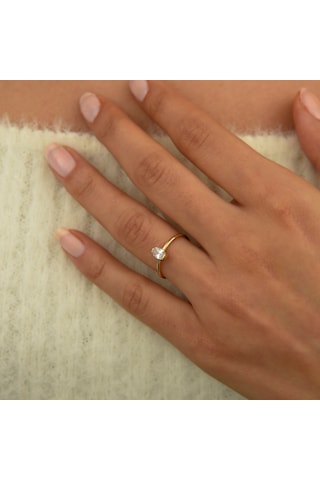 Kadın Italyan Markiz Altın Yüzük (538897596)