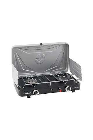 Outwell Katmai Duo Stove Çift Brülörlü Kompakt Portatif Ocak Gri
