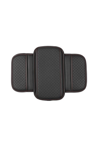 Siyah & Kırmızı Seametal Araba Kol Dayama Minderi Merkezi Konsol Kutusu Ped Koruyucu Kaymaz Yumuşak Yan Depolama Cepler Kapak Araba Aksesuarları