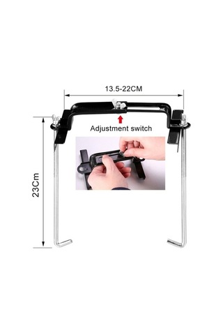 Tongxida Araç Akü Braketi, 23cm, Ayarlanabilir Demir Tutucu