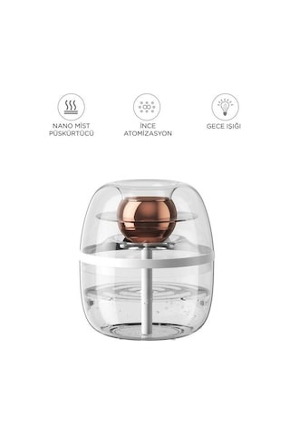 K30 1.8 Litre Kapasiteli Çift Çikişli Hava Nemlendirici Aroma Terapili Buhar Makinesi Humidifier