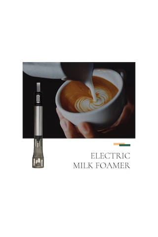 Honmex El Tipi Elektrikli Süt Köpürtücü 304 Çelik Kahve Latte Milkshake Karıştırıcı - Hızlı Köpük Oluşturucu Ev Bar Kafe Mavi