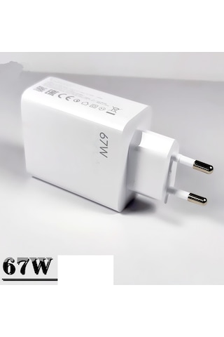 Redmi Note 8 6gb 64gb Uyumlu 67 Watt Hızlı Şarj Aleti + 1 Metre Kablo Set 67 Watt Mi Şarj Cihazı