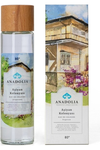 Aşiyan Erguvan Kokulu 80 Cam Şişe Kolonya 180 ML