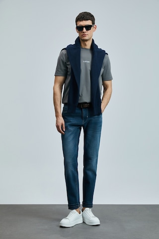 Lufian Eduard Smart Jean Erkek Pantolon Slim Fit Mavi Mavi 111200195100300 Mavi