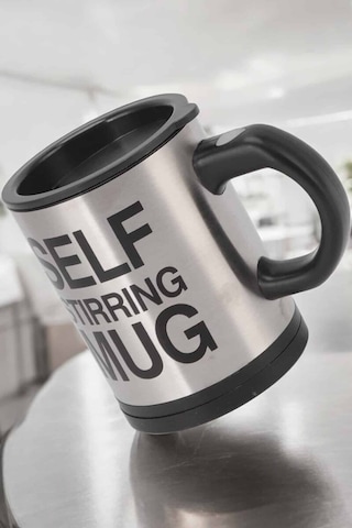 Mikser Kupa Yazılı Mug Bardak Karıştırma Özelliği Ahşap