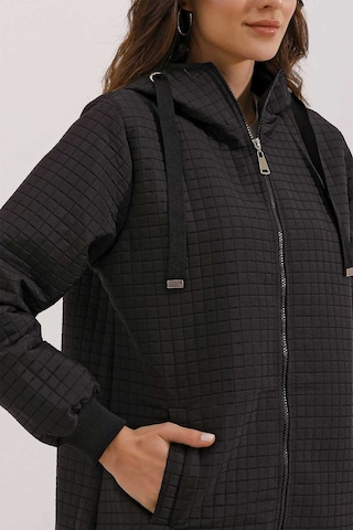 Gabriaa Fermuarlı Kapitone Mont Siyah