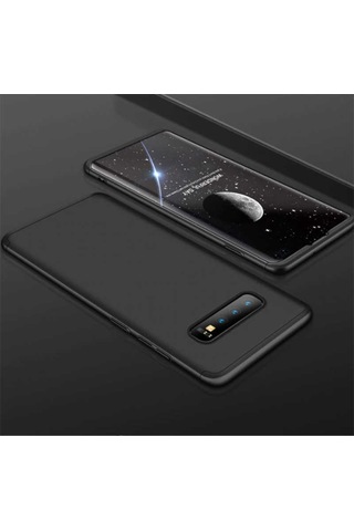 Samsung Uyumlu Galaxy S10 Kılıf Zore Ays Kapak-Siyah