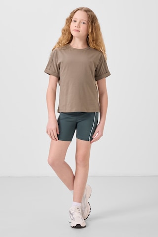 Tommylife Orman Yeşili Esnek Standart Fit Basic Performans Kız Çocuk Tayt - 75189 Yeşil