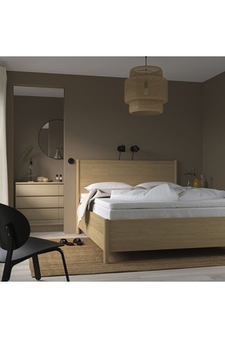 Ikea Norrsele Çift Kişilik Yatak Pedi, Beyaz, 140x200 Cm