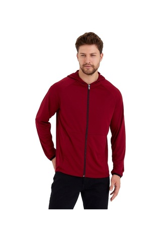 Adams Kapüşonlu Cepli Fermuarlı Hırka Sweatshirt