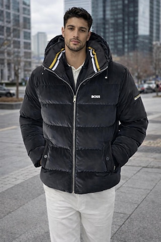 Hugo Boss Erkek Kışlık Mont Siyah