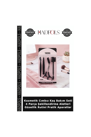 Kozmetik Cımbız Kaş Bakım Seti 4 Parça Şekillendirme Aletleri Güzellik Rutini Pratik Aparatlar