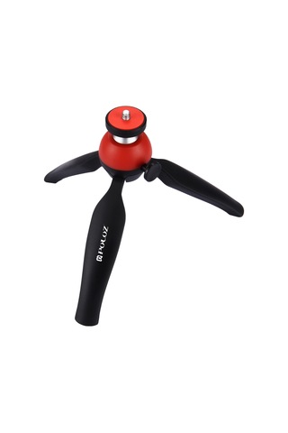 Akıllı Telefonlar İçin 360 Derece Top Kafa Ve Telefon Kelepçesi İle Puluz Cep Mini Tripod Dağı Kırmızı