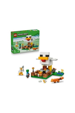 Lego 7 Yaş Ve Üzeri Çocuklar İçin Minecraft Tavuk Çiftliği Oyuncak Seti
