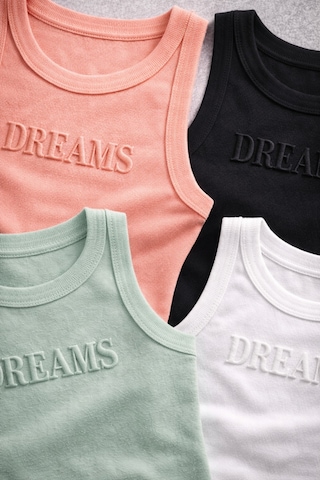 Demirsa Boutique Halter Yaka 4'lü Pudra, Yeşil, Siyah Ve Beyaz Renk Modal Kaşkorse Kadın Atlet Pudra-yeşil-siyah-beyaz