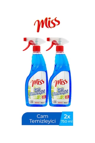 Miss Cam Temizleyici Spreyli 750 Ml X 2 Adet