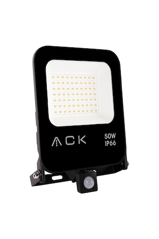 Sensörlü Led Projektör 50 Watt 6500k Beyaz Işık Ack At62-25032 Seçenekler