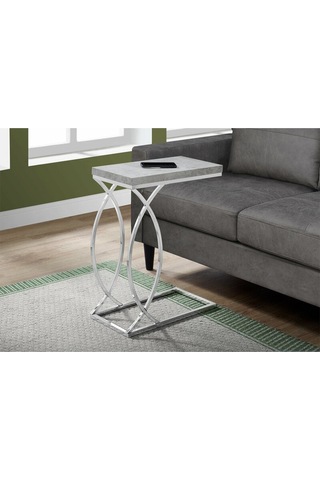 Şemi Paslanmaz Metal Yan Sehpa