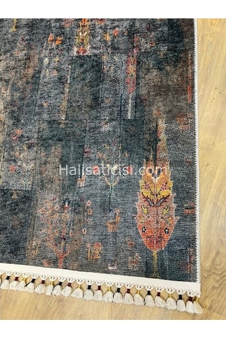 Salerno Çamaşır Makinesinde Yıkanabilir Kilim Halı Hs1041 Çok Renkli