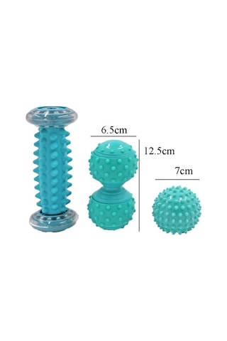 Dm Masaj Topu Plantar Kas Gevşetme Fitness Masaj Topu Spor Ve Rahatlama Mavi