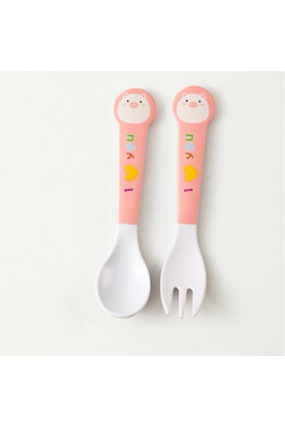 Maiyame Bebekler İçin Bambü Lifli Yeme Öğrenme Seti - Yumuşak, Güvenli Kase Ve Kaşık - Sevimli Kartoon Desenli Çok Renkli