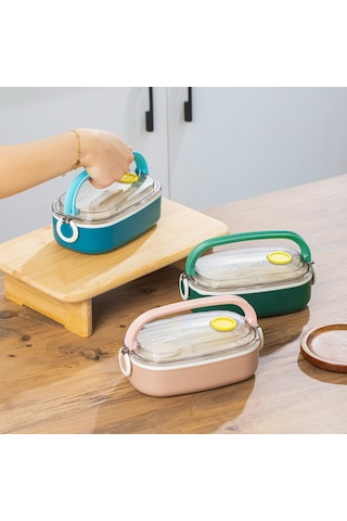 Posima 3114-2 Stainless Steel Vakumlu Lunch Box Sefer Tası  Yeşil