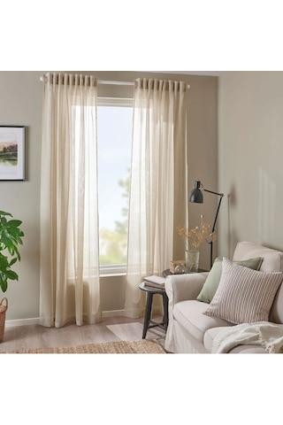 Ikea Hallebracka Tül Perde 145x300 Cm Açık Bej