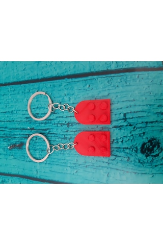 Seninle Anlam Bulurum Lego Kalp Anahtarlık 2'li