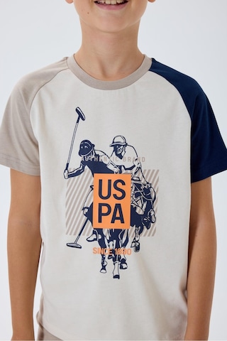 U.S. Polo Assn. U.s. Polo Assn Erkek Çocuk Şortlu Takım %100 Pamuk Yazlık Bisiklet Yaka Tişört & Bermuda Şort Takım Çok Renkli