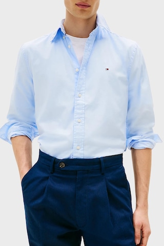 Tommy Hilfiger Erkek Gömlek Mw0mw39988 C3q Açık Mavi Açik Mavi