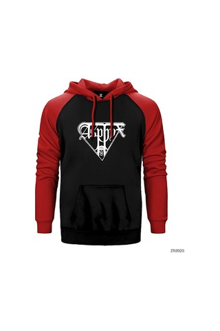 Asphyx Essential Kırmızı Renk Reglan Kol Sweatshirt / Hoodie