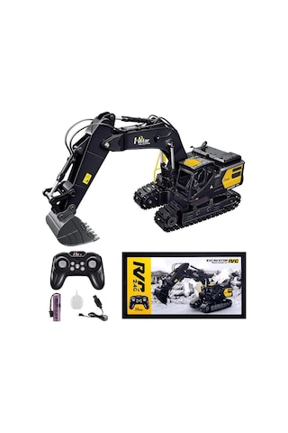 Uzaktan Kumandalı Full Fonksiyon Hareketli Excavator 2.4ghz Iş Makinesi Oyuncak Ekskavatör Çok Renkli