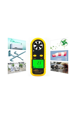 Smart Sensor Ar 816 Rüzgar Hızı Ve Sıcaklık Ölçer Anemometre N11.153