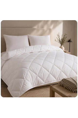 Özyurtlar Home Battal Boy %100 Yün Dolgulu Yorgan Beyaz