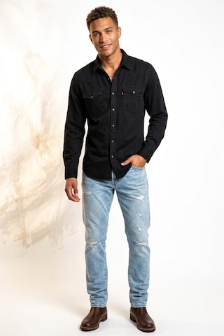 Levi's Western Erkek Kot Gömlek --mavi-- Koyu Siyah