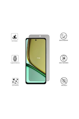 Realme 12 Lite İle Uyumlu Hayalet Ekran Koruyucu Şeffaf