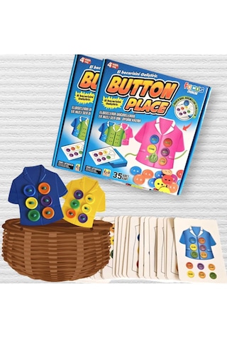 Button Place Düğme İlikleme, Gömlek & Kıyafet Giydirme Kutu Oyunu