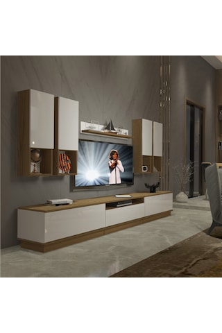 Decoraktiv Trendstyle 8das Mdf Tv Ünitesi Tv Sehpası Pera - Beyaz