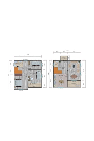 122 M2 Çift Katlı Prefabrik Ev
