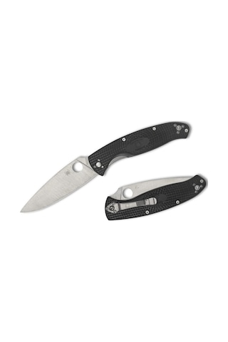 Spyderco Resilience Black Lightweight Plainedge Kamp Çakı Siyah