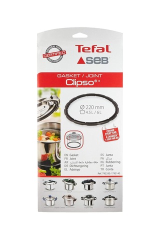 Lexroo Seb 4,5l/6l Paslanmaz Çelik Conta Ø 220 Mm Clipso, Clipso Control, Easy Çok Renkli