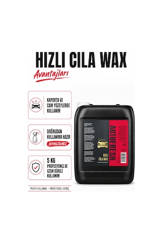 Autofresh Hızlı Cila Seramik Etkili Oto Parlatıcı Koruyucu Carnuaba Wax 5 Kg