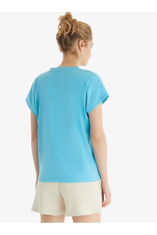Blackspade Kadın T-shirt 60553 - Mavi Mavi