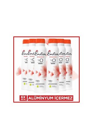 Emotion Romance Kadın Sprey Deodorant 6 x 150 ML