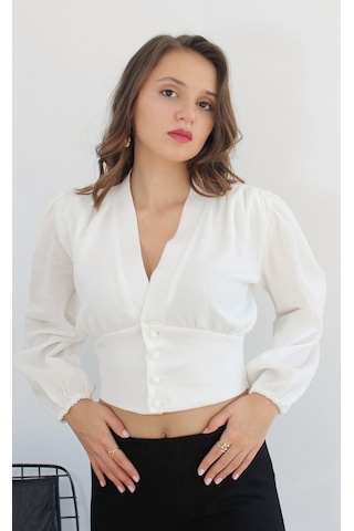 Mois Atelier Beyaz Gömlek, Tasarım, Hediye, Büyük Beden Beyaz