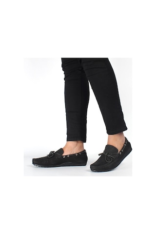 Erkek Siyah Nubuk Deri Loafer