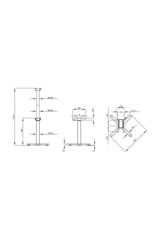 Bibus Tek Motor Akıllı Kaldırma Tablası Ayarlı Masa Mekanizması