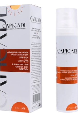 Capicade Yağlı Ciltler İçin Korucuyu Güneş Kremi SPF50+ 100 ML Capicade Yağlı Ciltler İçin Korucuyu Güneş Kremi SPF50+ 100 ML