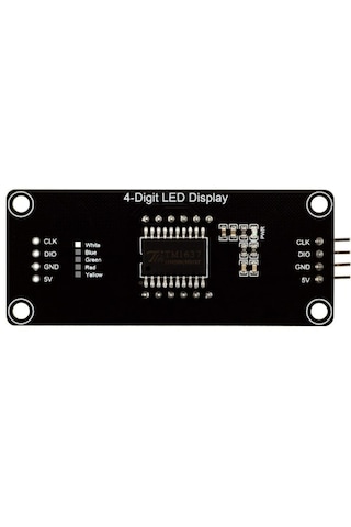 Noktalı 4 Digit Led Display Saat Modül Tm1637 - Beyaz
